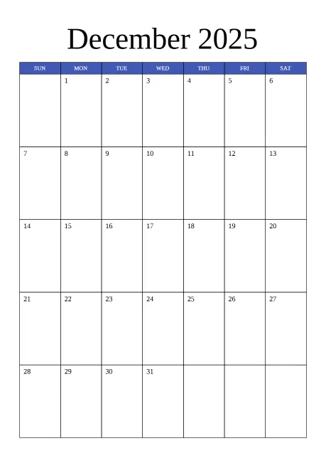 Calendar Monthly Blue