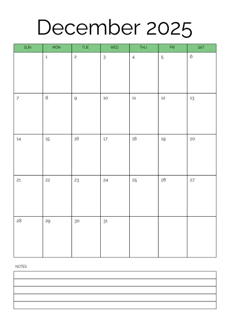 Calendar Monthly Printable