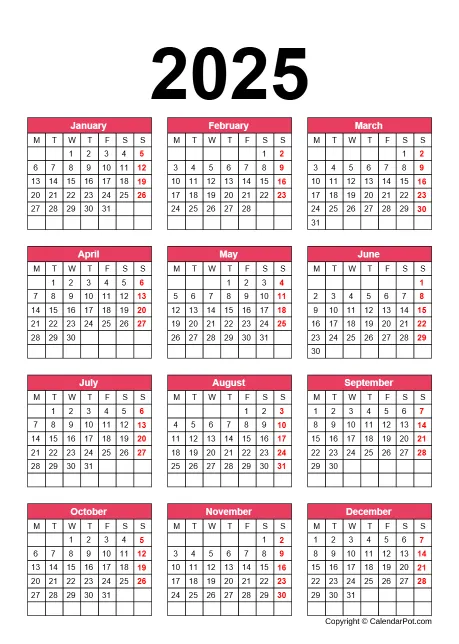 Calendar Classic Month Border With Bgcolor Portrait Sunday Start