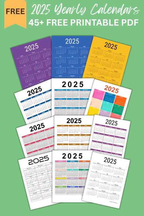 2025 Blank Calendar Template for the Current Year